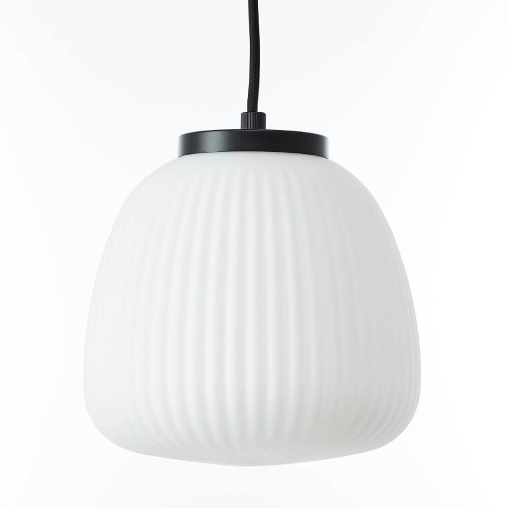 Lampe suspendue Kaizen noir avec blanc Ø 35cm Brilliant 4004353447198
