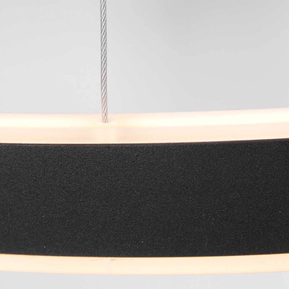 Lampe suspendue LED Ringlux noir Steinhauer 8712746166811
