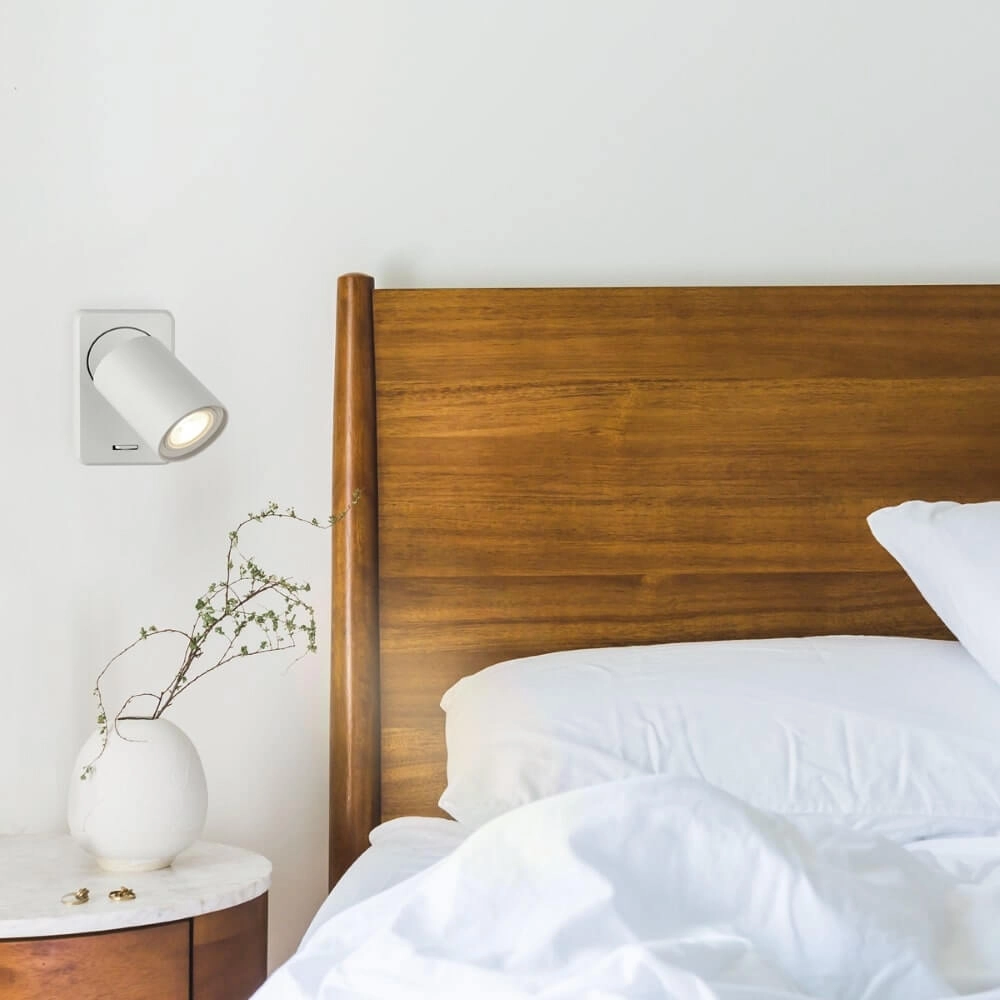 Plafonnier Moon 1 blanc Lyora