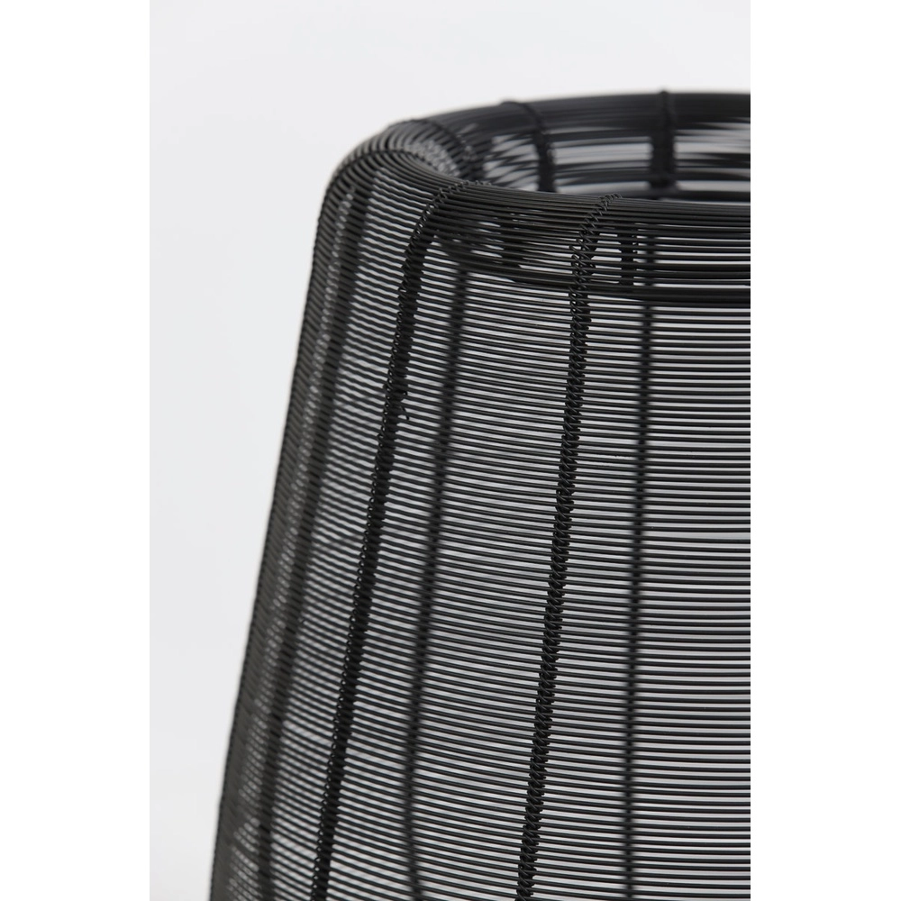 Lampe de table noire Adeta Ø 22cm Light & Living 8717807600914