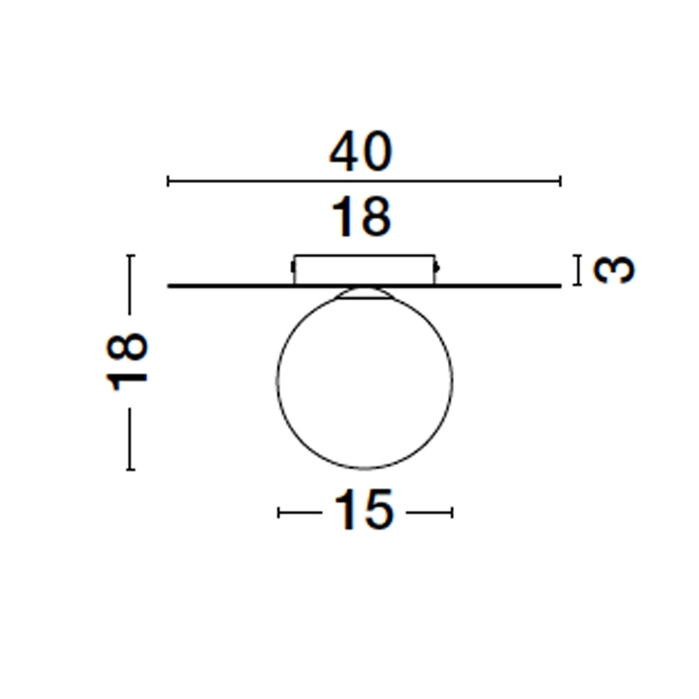 Plafonnier Indigo or Ø 40cm Lyora 5212017436160