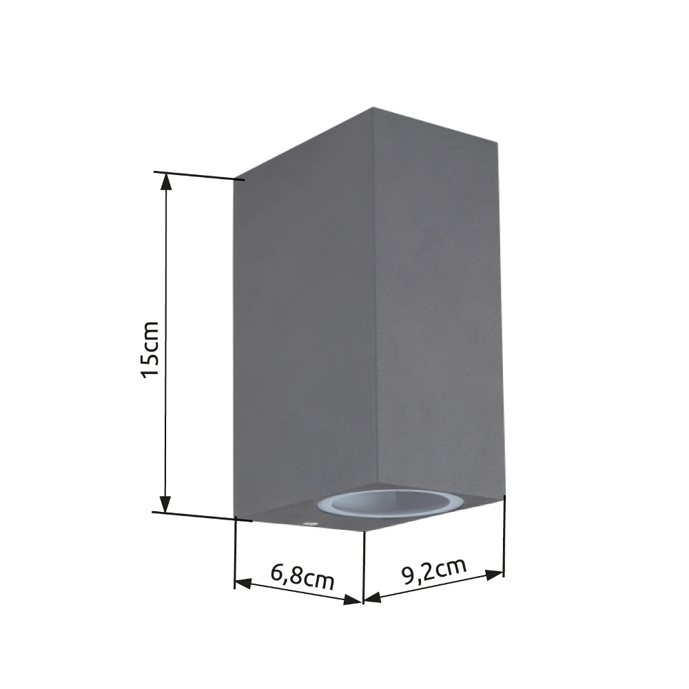Emplacement monté en surface Veronika Anthracite montée et descendante Globo 9007371422067