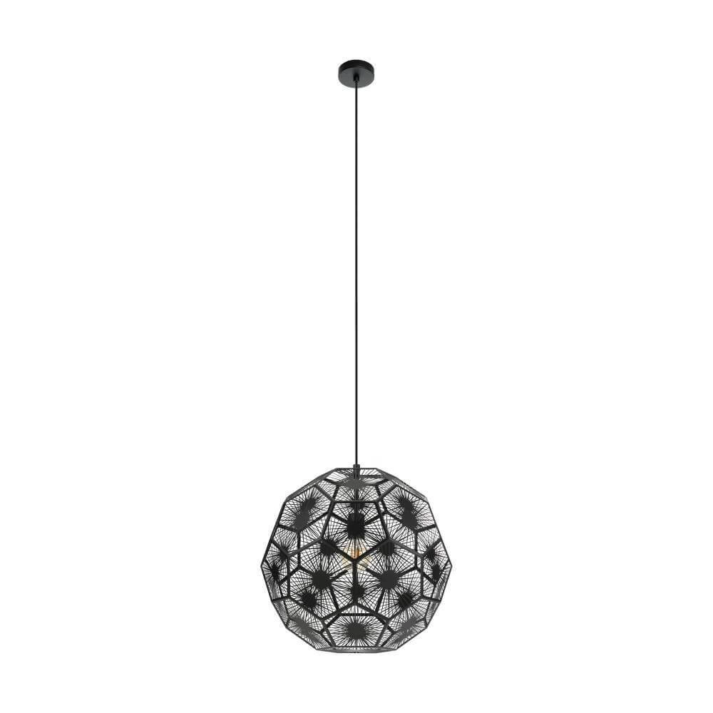 Lampe suspendue noire Skoura 1 Ø 50 cm