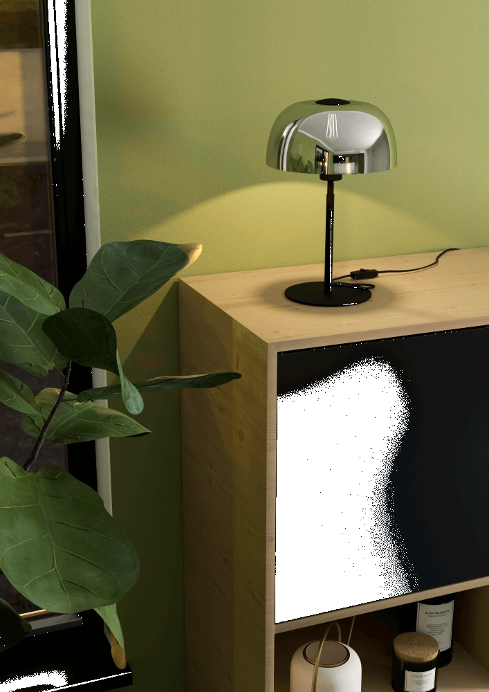 Lampe à poser design Solo 2 blanc Eglo 9008606235346
