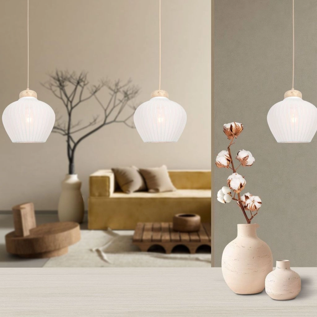 Lampe suspendue Travino brun sable Ø21cm Steinhauer 8712746184365