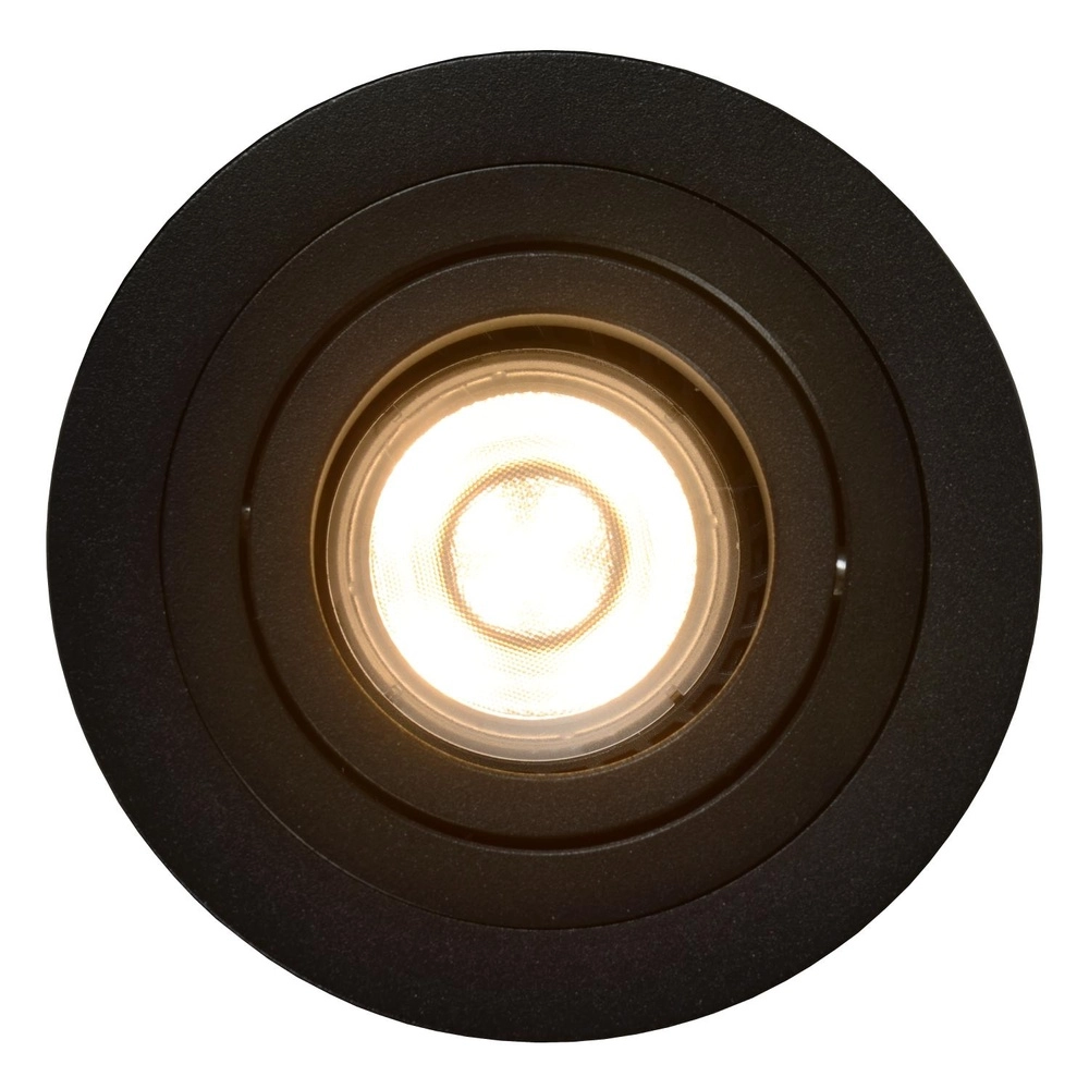 Projecteur encastré Tube noir Ø 9,2cm Lucide 5411212221308