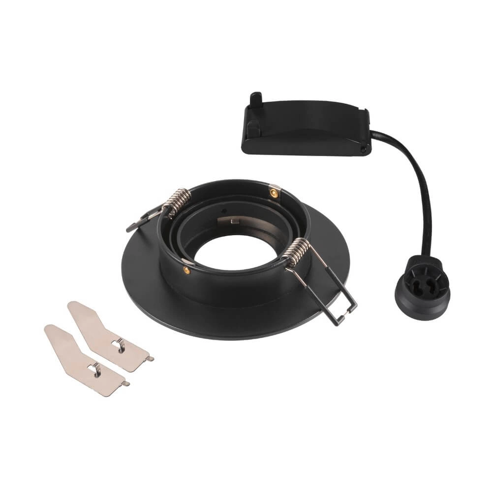 Spot encastré New Tria 75 XL rond - noir - GU10 SLV 4024163280563