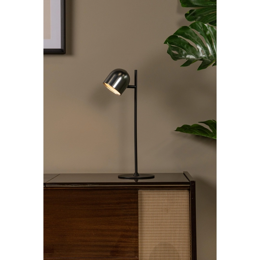 Lampe de table rechargeable Skanska Rech Gris métallique Lucide 5411212032126
