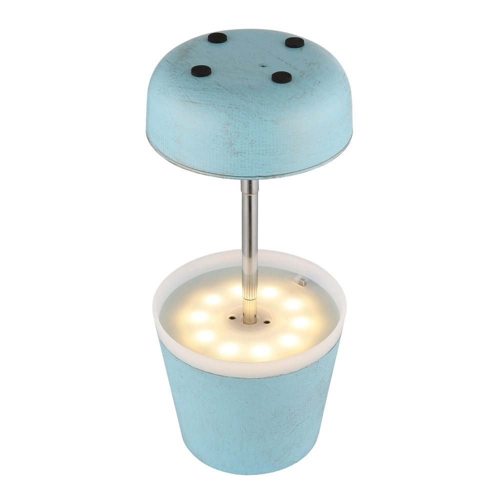Lampe de table solaire Felina bleu Globo 9007371519507