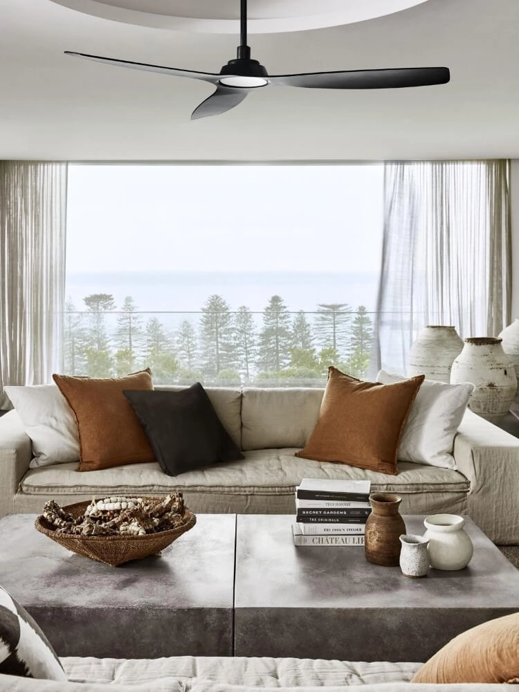 Ventilateur de plafond noir Moto Ø132cm Beacon 9333509151678