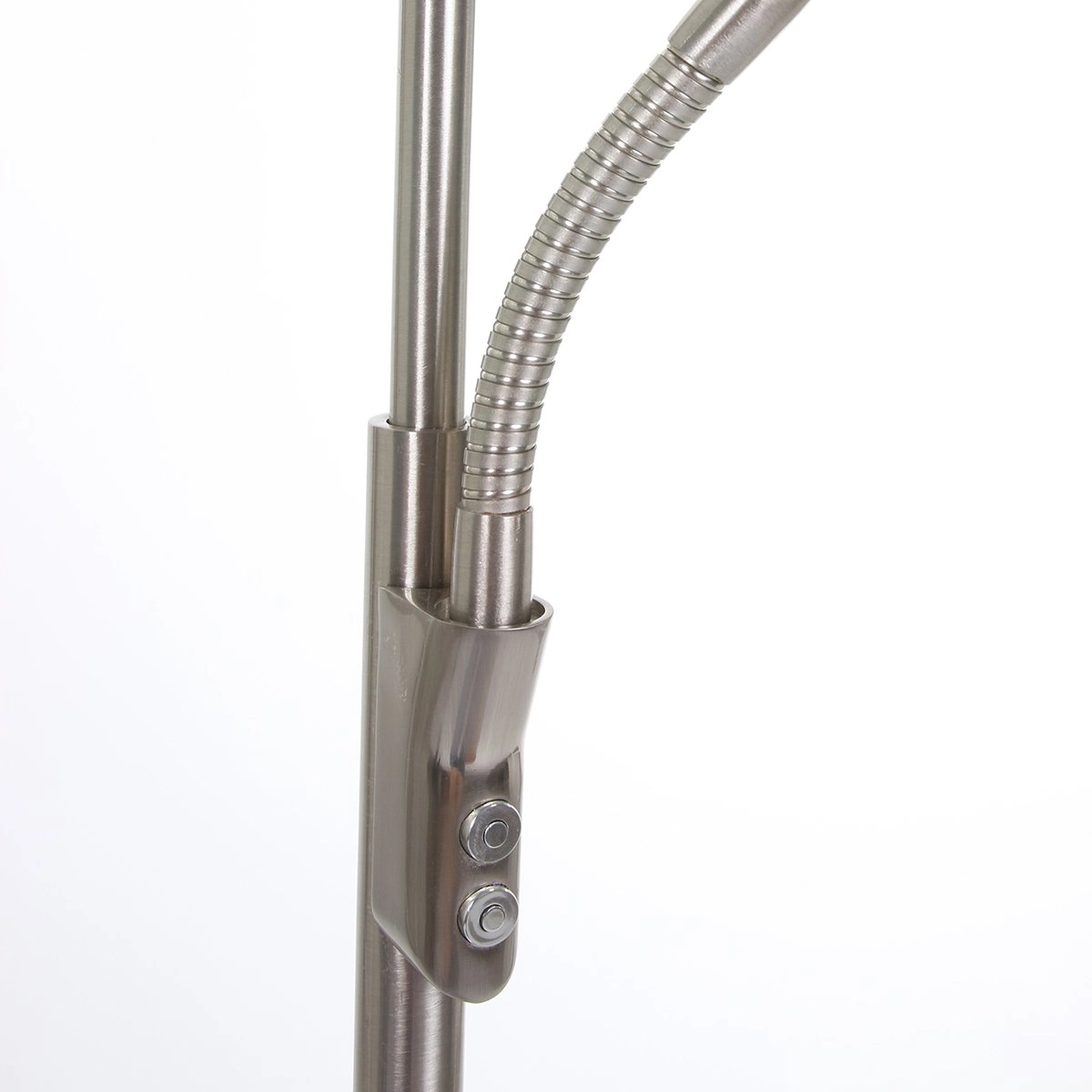 Lampe de lecture led Zodiac Gris métallisé à 2 lumières Steinhauer 8712746122824