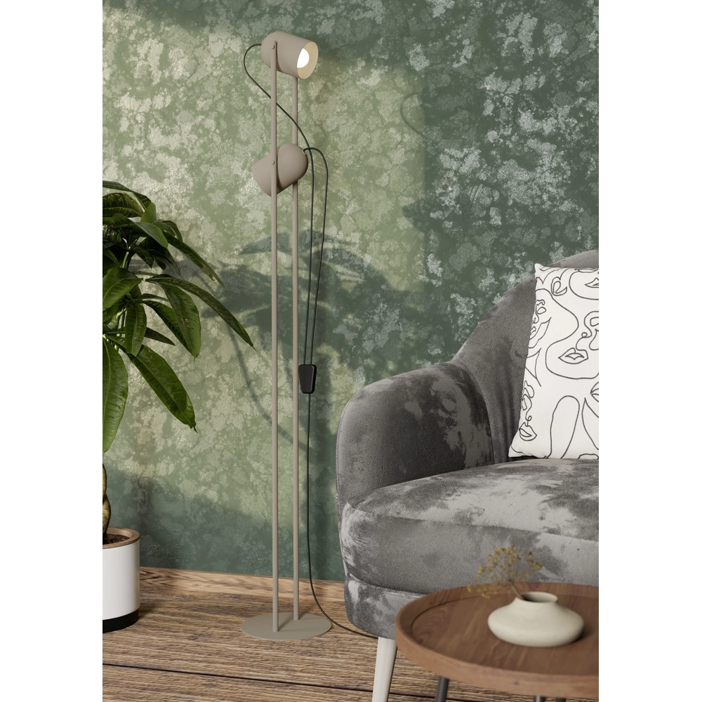Lampadaire design Tilston brun sable Eglo 9008606359769
