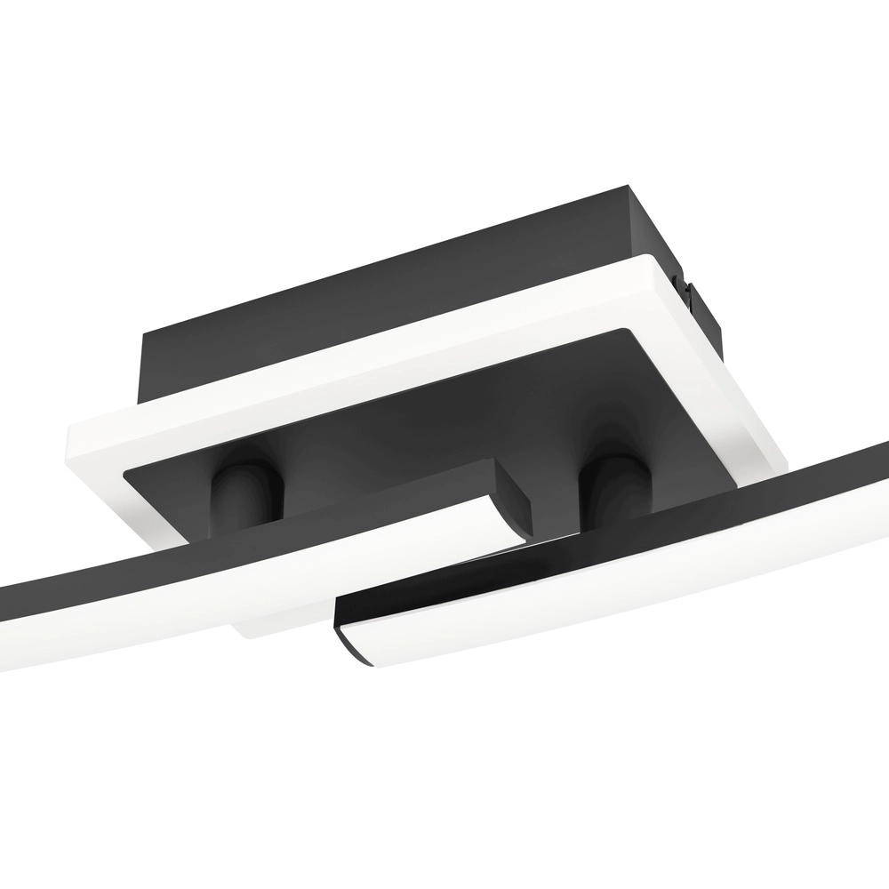 Lampe de plafond Lungolago LED - noir - carré Eglo 9008606316076