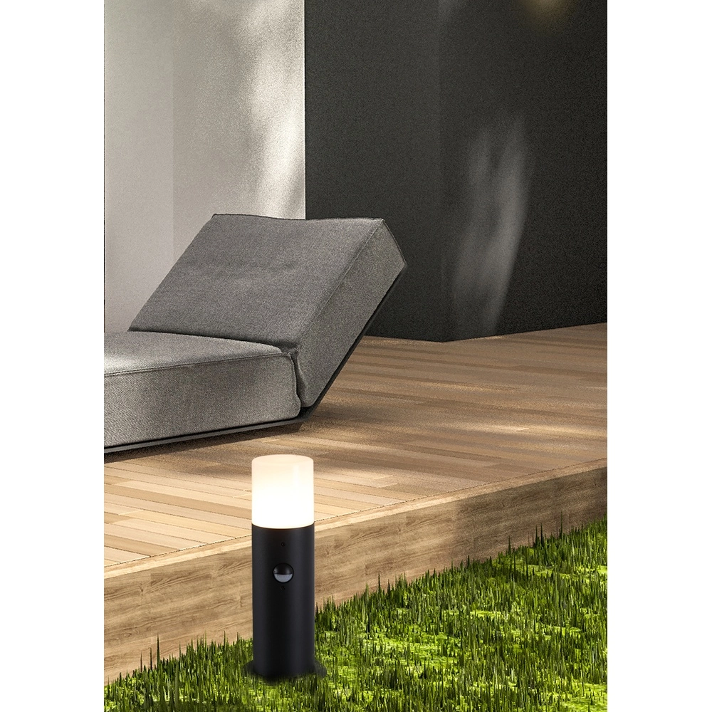 Lampe de jardin Colorado 30cm noir avec capteur Searchlight 5053423299129