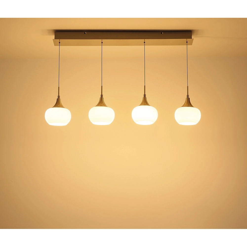 Lampe pendante de conception Lui Nickel 4-léger Globo 9007371592593