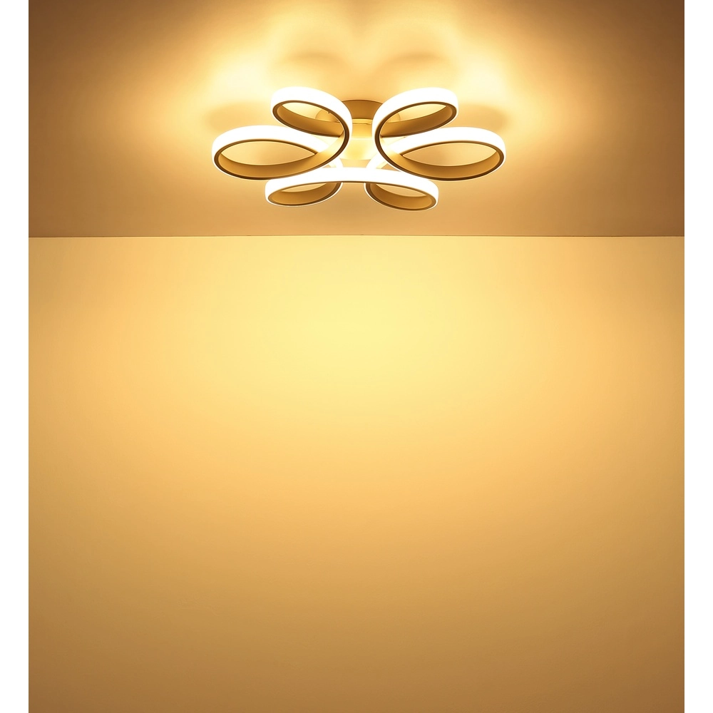 Lampe de plafond à design Orbita brun sable Globo 9007371581313