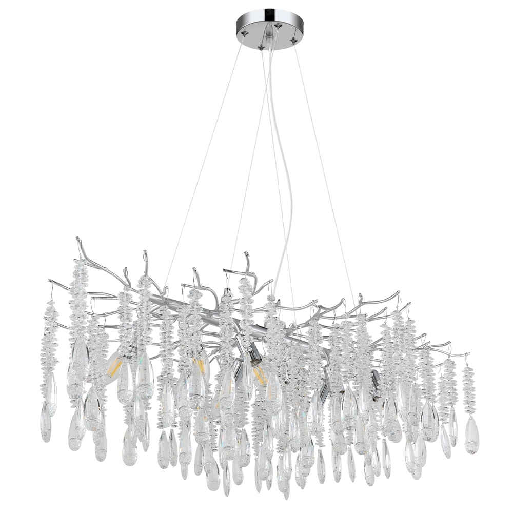 Lampe suspendue Kinga Gris argenté 100 cm Globo 9007371567003