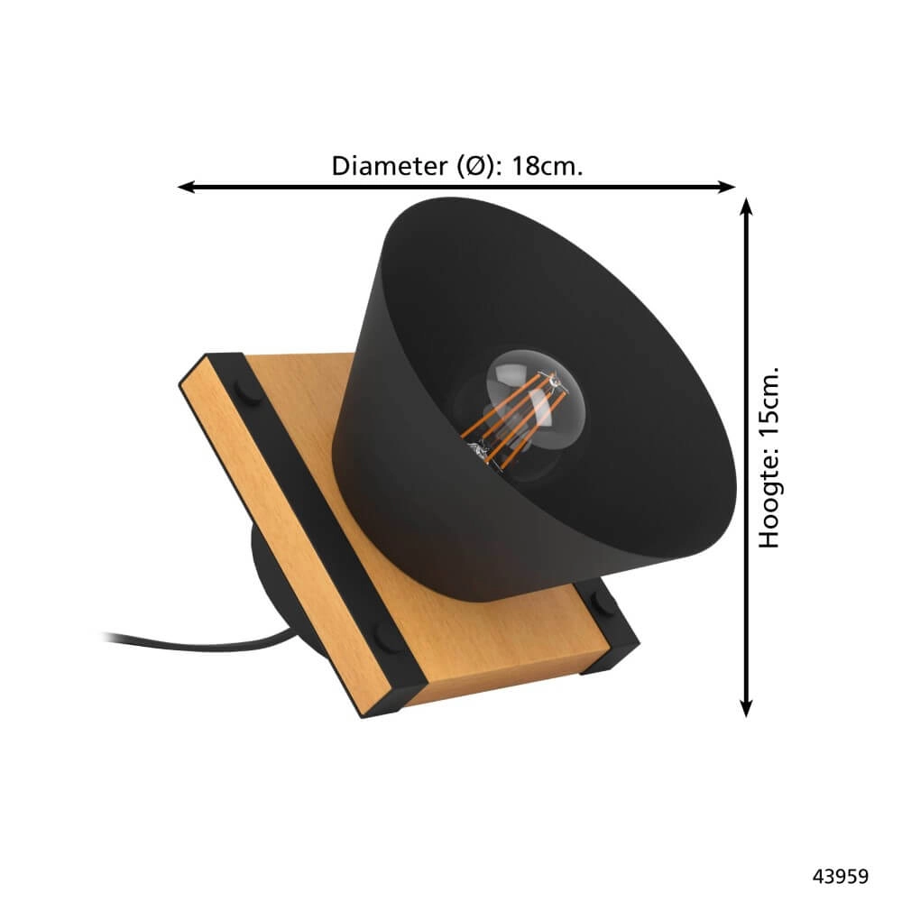 Lampe de table rurale Maccles Eglo 9002759439590