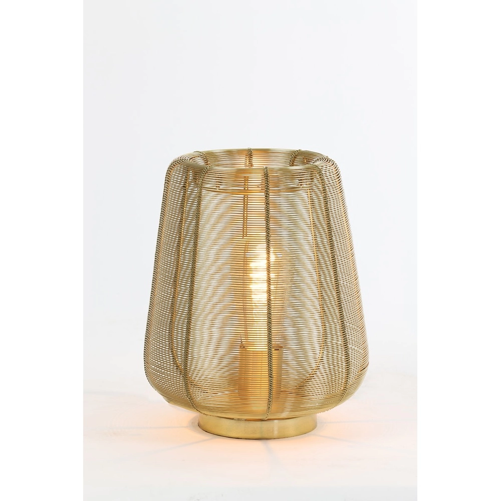 Lampe de table dorée Adeta Ø 22cm Light & Living 8717807600921