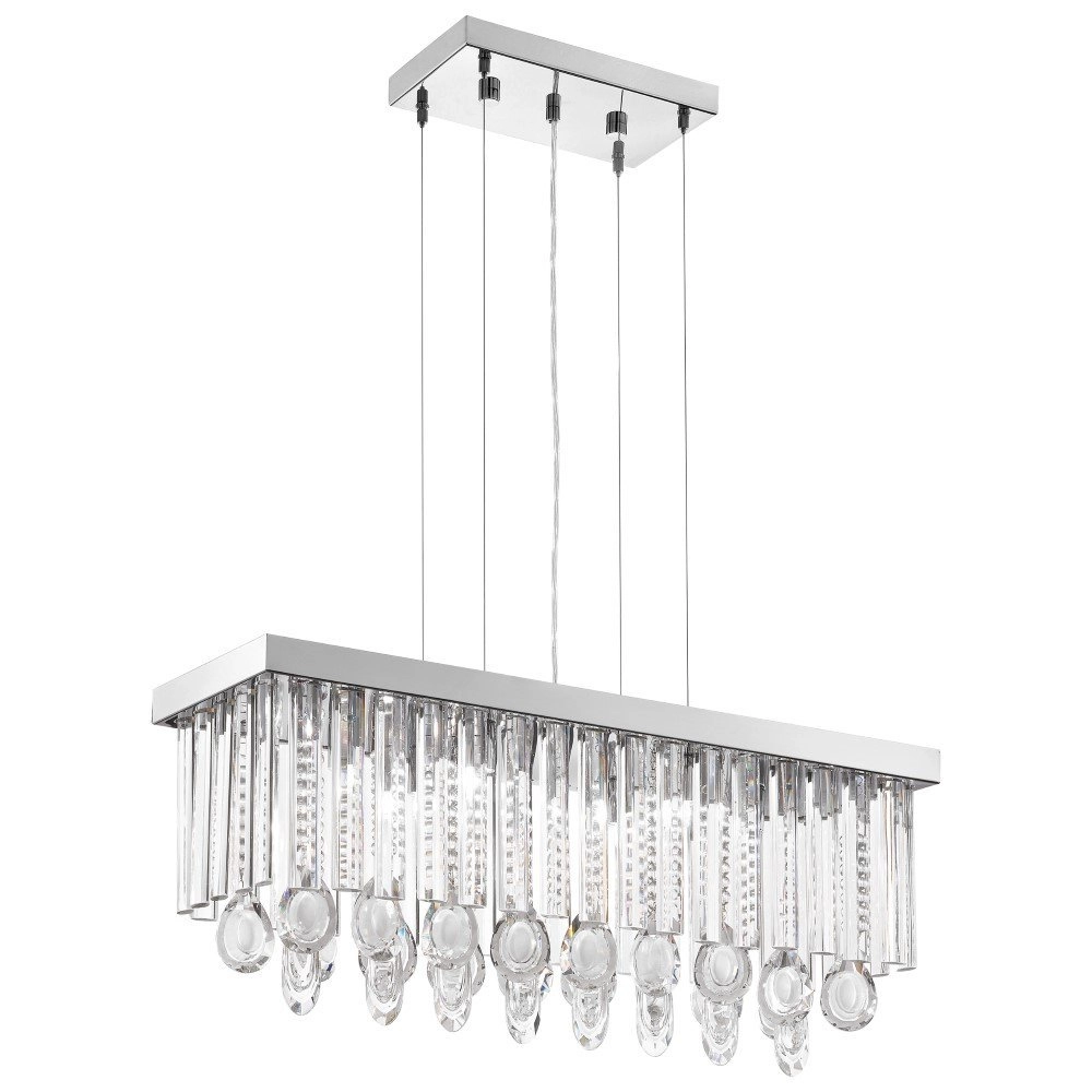 Lampe à suspension Calaonda avec du cristal