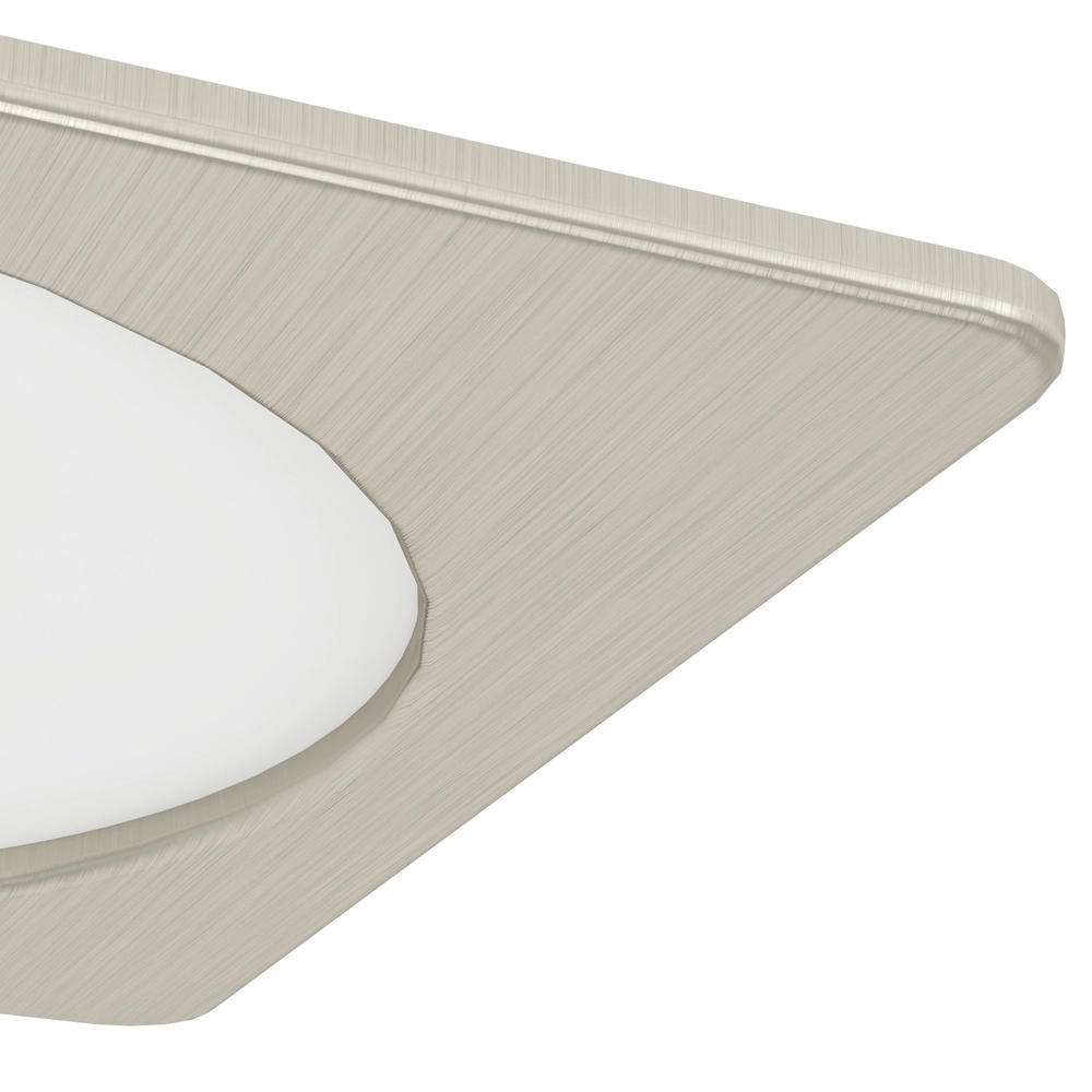 Lampe encastrée Fueva 6 Carré - Acier inoxydable - 16,6x16,6 cm Eglo 9008606330881