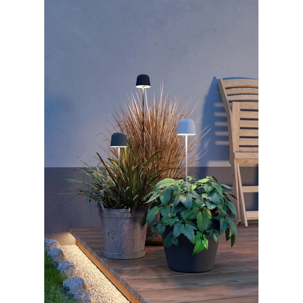 Lampe de table Mannera Gris rechargeable Eglo 9008606355525