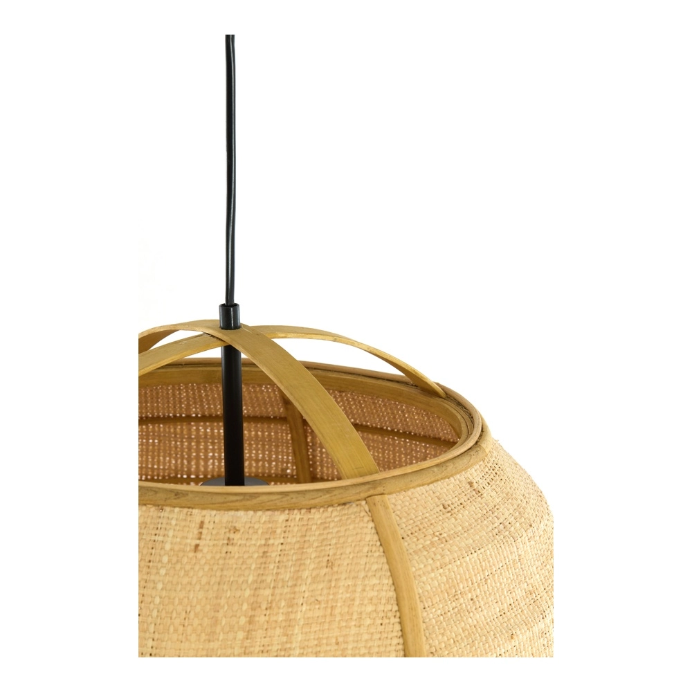 Lampe pendante de campagne Bozona brun clair Ø 41cm Light & Living 8717807843946