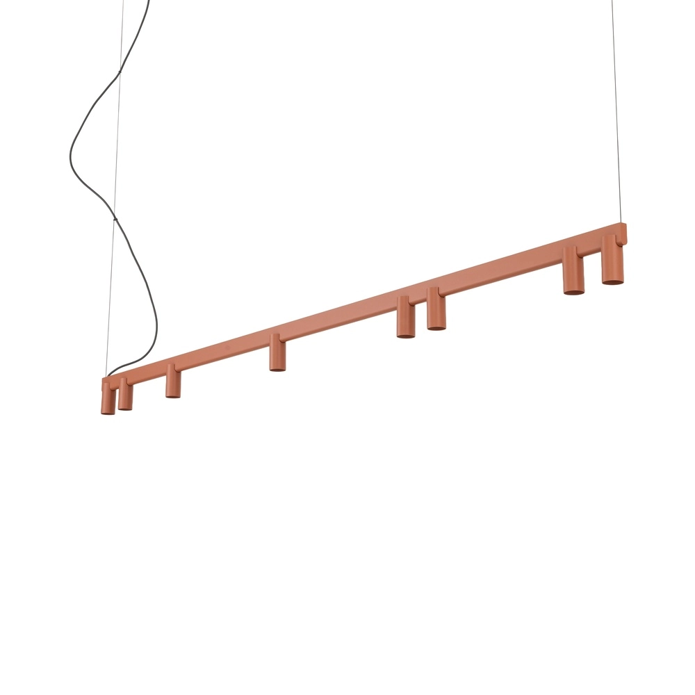 Lampe pendante de conception Fourty Terre cuite à 8 lumières