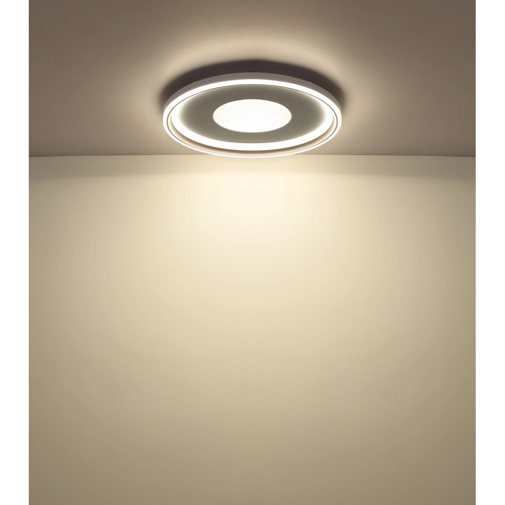 Lampe de plafond Eila Ø 59cm blanc Globo 9007371572458