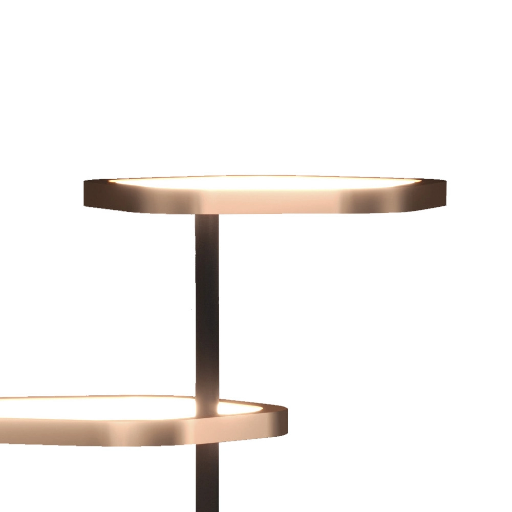 Lampe sur pied unique Estrella Noir avec brun Stars of Light 9008606357789