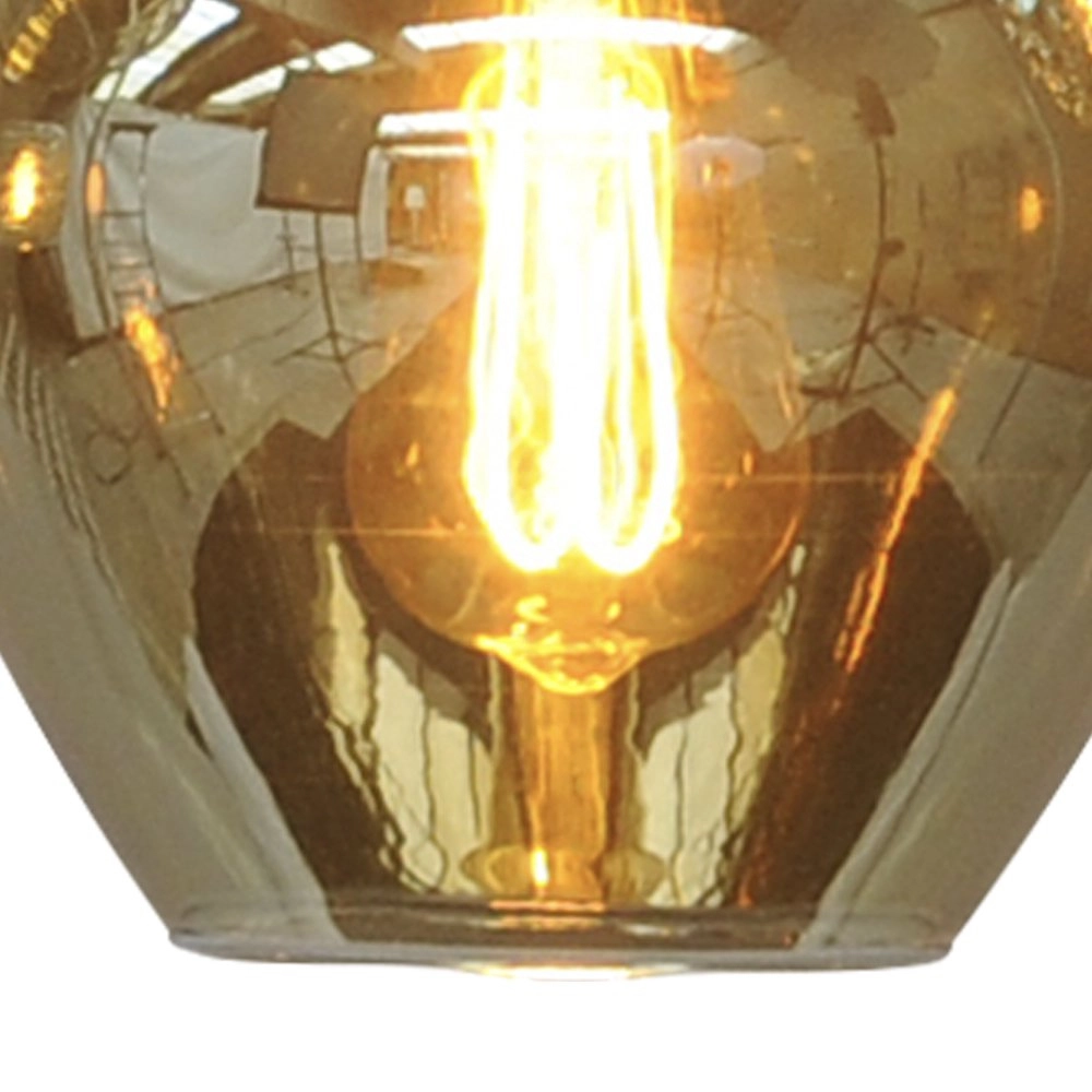 Applique Quinto noir avec verre fumé Masterlight 8718121247670