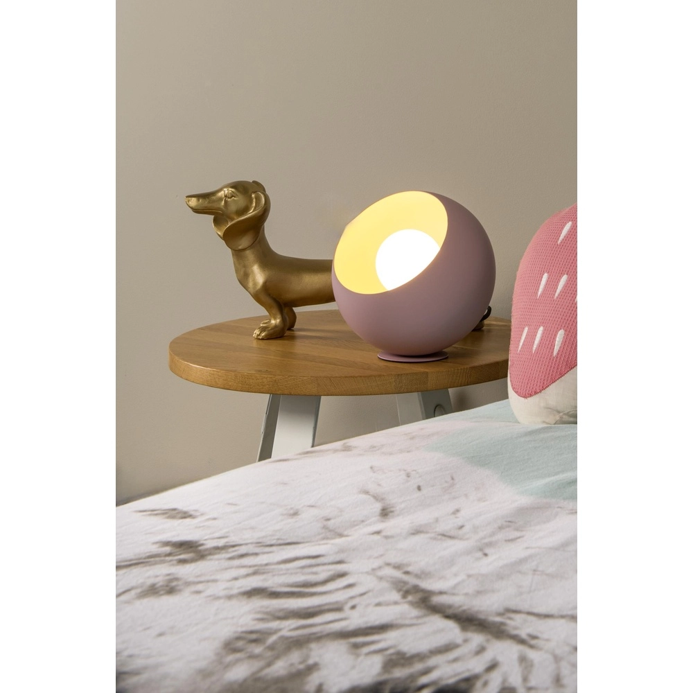 Lampe de table Doredos Ø 20cm rose Lucide 5411212510051