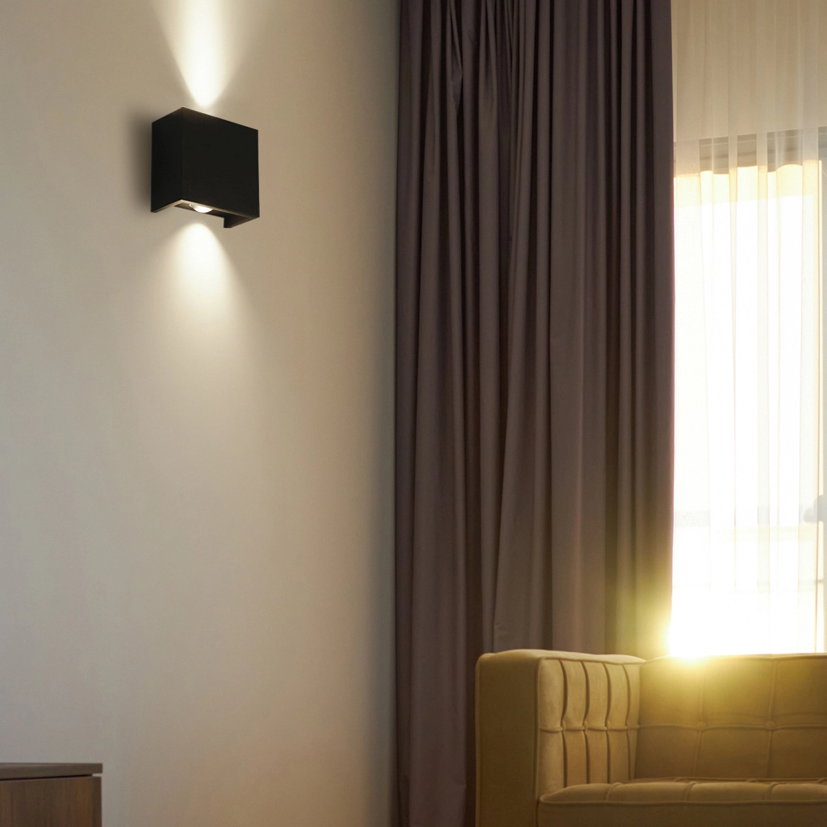 Lampe murale de conception Sloane Noir Lyora 5053423317380