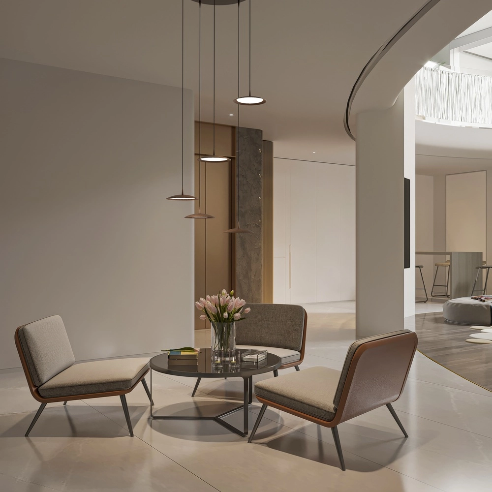 Lampe suspendue à 5 lumières Scala Ø 50 cm de cacao brun Masterlight 8718121376356