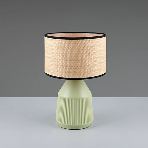 Lampe de table Formentera Ø 28cm vert Trio 4017807678130