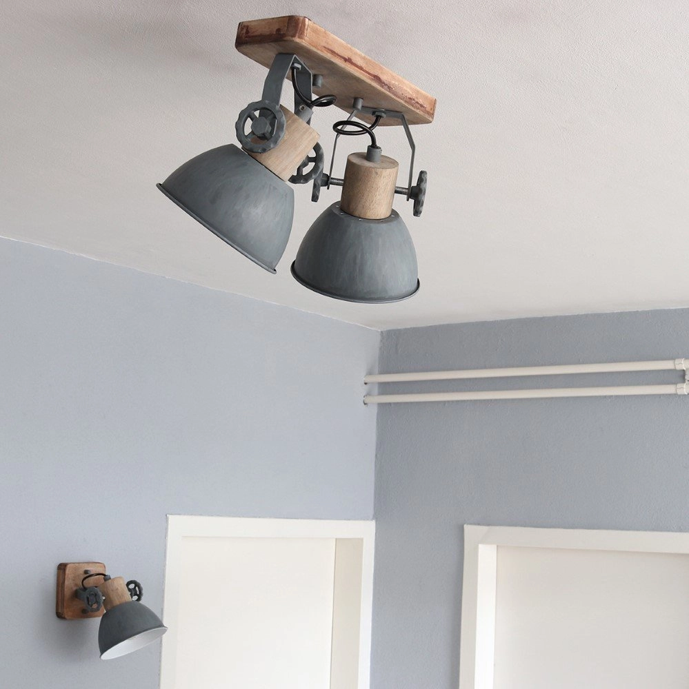 spot Gearwood 2-vert clair avec marron bois Steinhauer 8712746122732