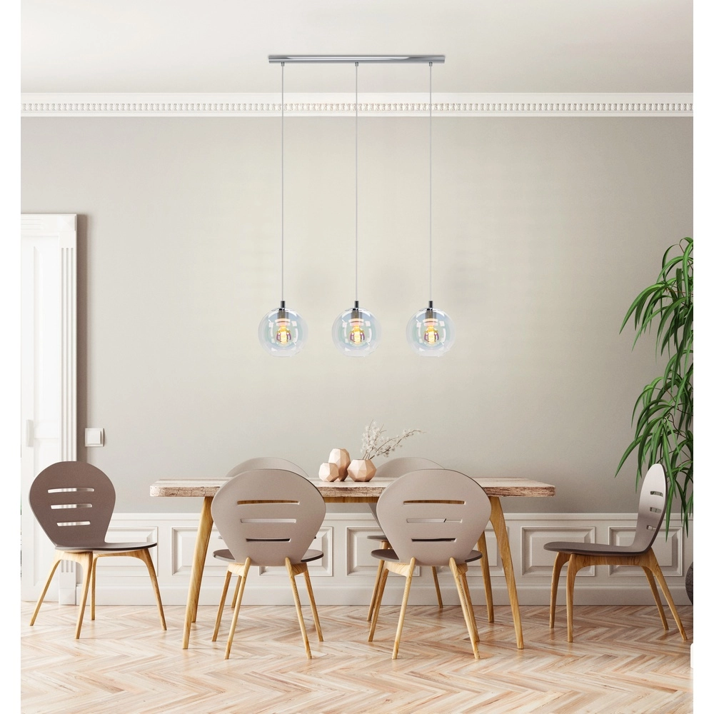 Suspension Ariscani 2 Chrome à 3 lumières Eglo 9008606358090