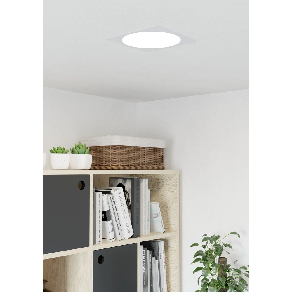 Lampe encastrée Fueva 6 Carré - Blanc - 21,6x21,6 cm Eglo 9008606330812