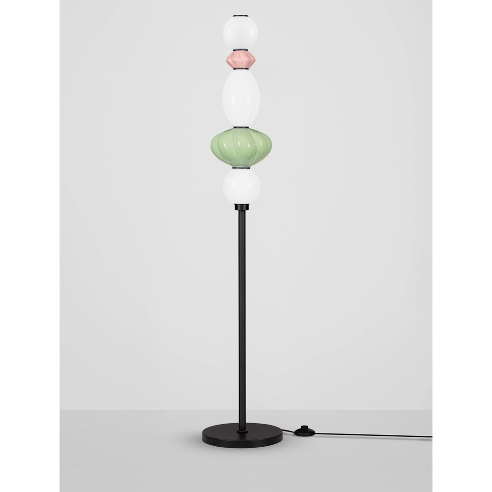 Lampadaire Oneta blanc - rose - vert Lyora 5212017473967