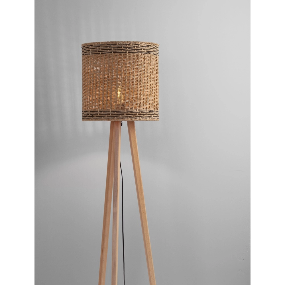 Lampadaire Plette Rotin Lyora 5212017453006
