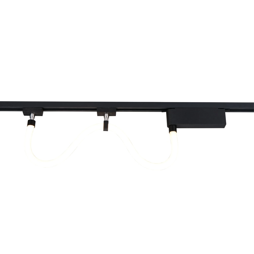 Tuyau d’éclairage sur rail Tube noir 92cm 2 phases Trio 4017807667400