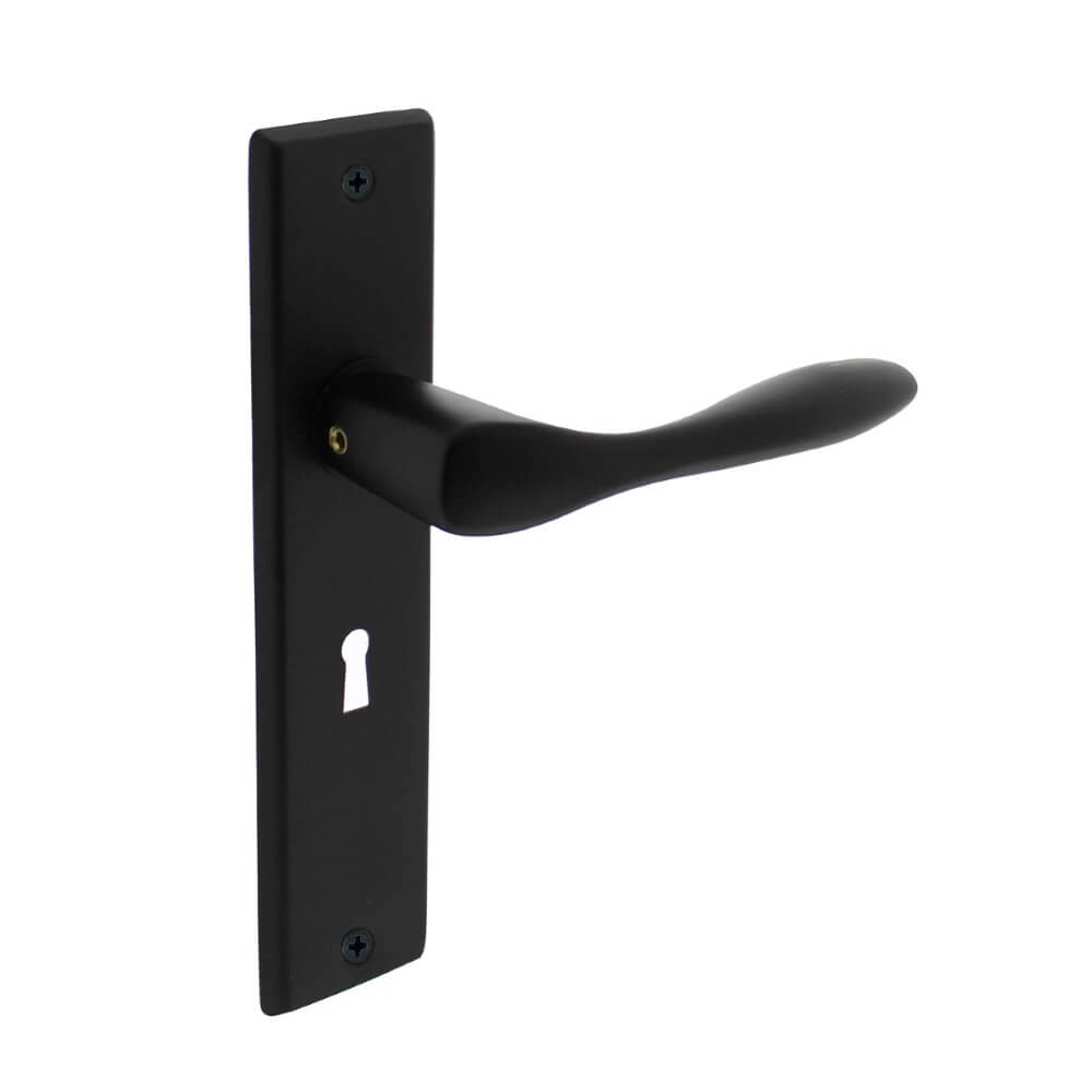 Poignée Banaan Trou de serrure 56mm noir Poignée Banaan Trou de serrure 56mm noir