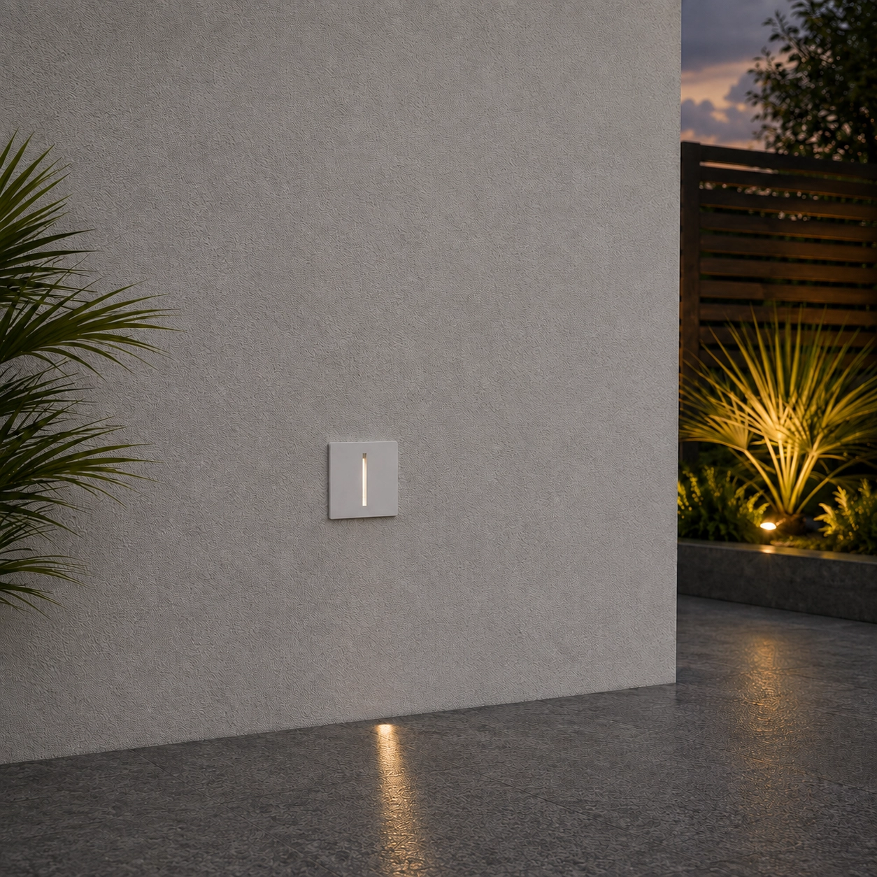 Lumière encastrée Aizen carré blanc