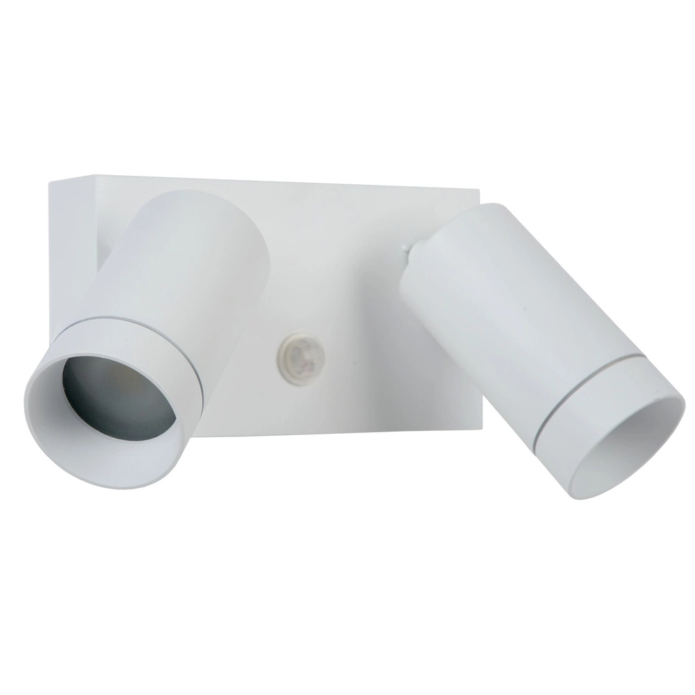 Projecteur mural Taylor Double IP54 avec capteur blanc