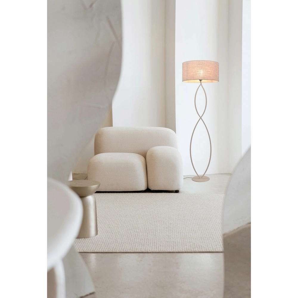 Lampe de pied Terry Duno Terra beige Masterlight 8718121436999