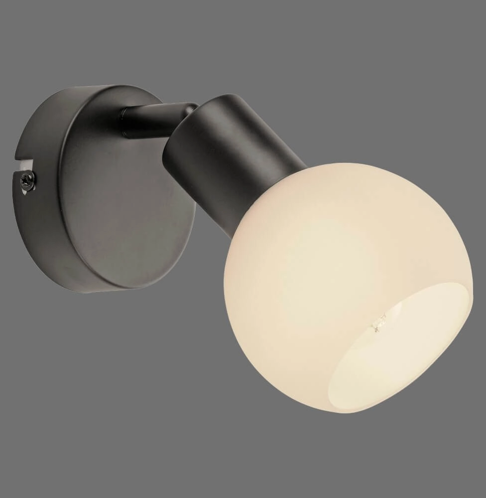 Applique noire Loki 1 lumière Just Light 4043689000752