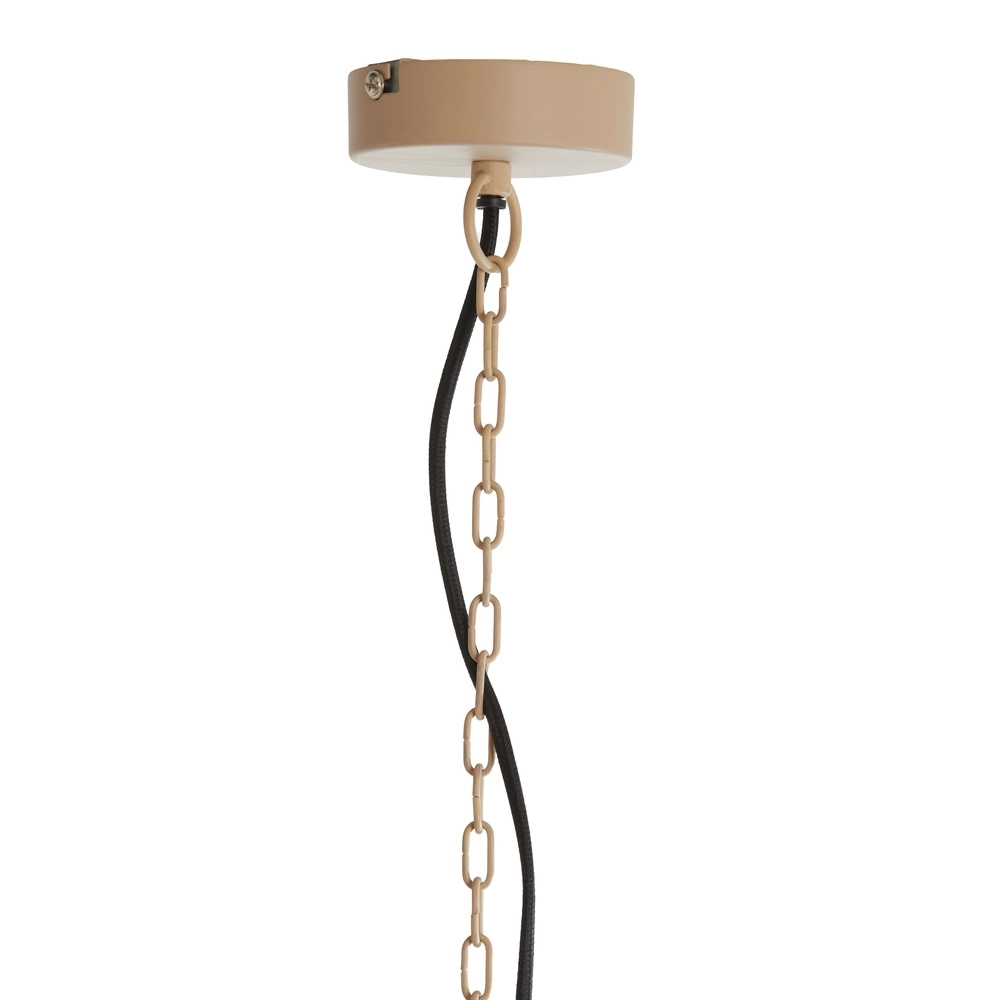 Lampe suspendue en filet métallique Nakisha Ø 40cm - sable Light & Living 8717807695033