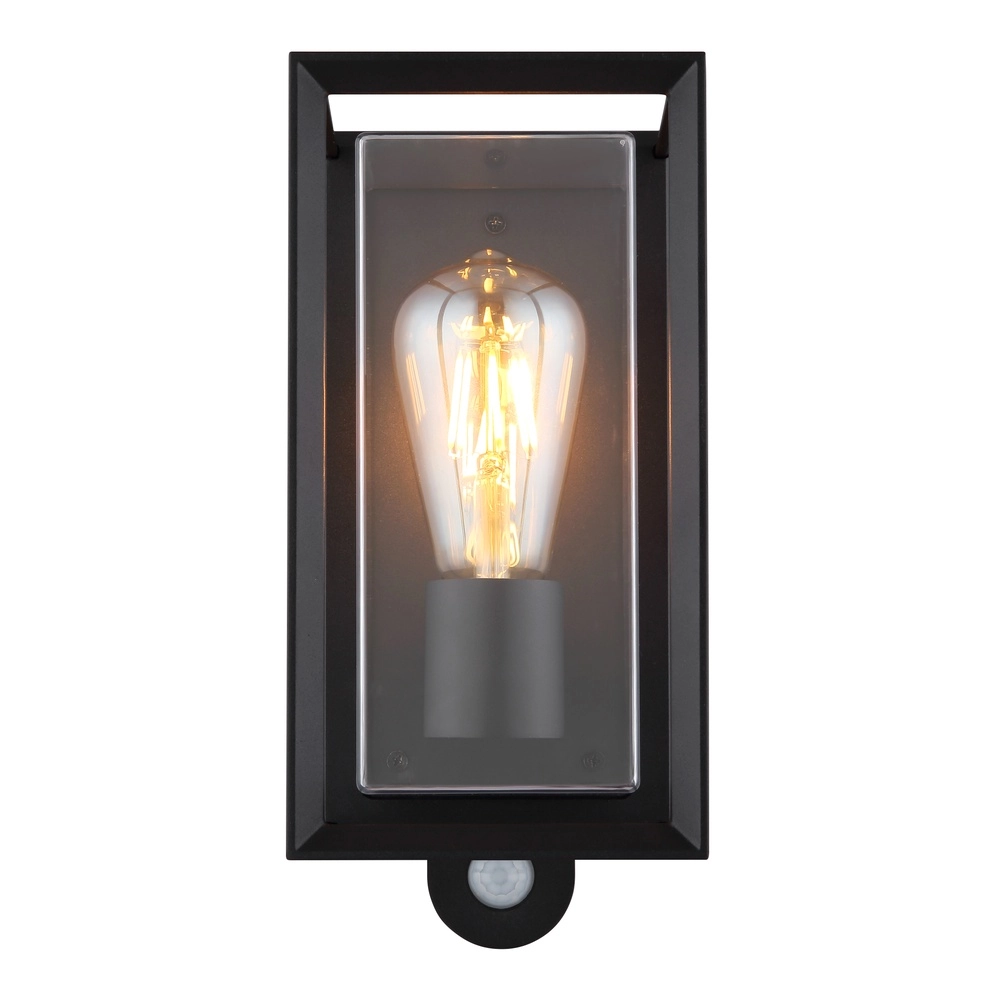 Lampe murale extérieure Logana Noir avec capteur Globo 9007371468812