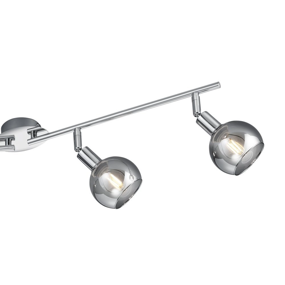 Plafonnier Chrome Brest 4 lumières réglables Trio 4017807434217