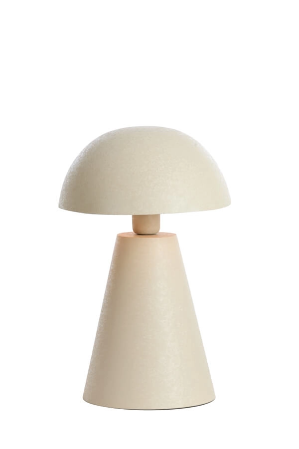 Lampe de table design Surrina crème Ø 26cm